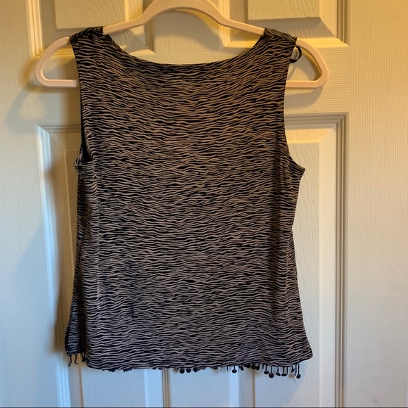 Vintage Ronni Nicole zebra beaded top - Picture 6 of 9